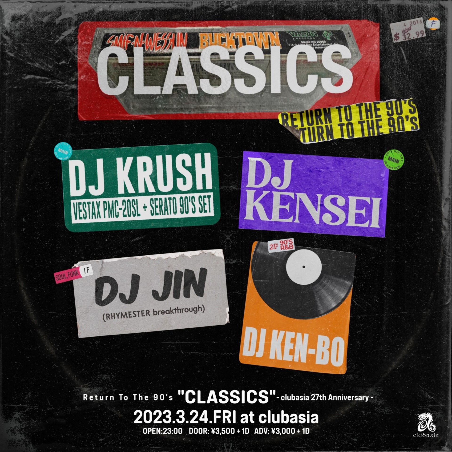 RETURN TO THE 90's - 『CLASSICS』 | Culture of Asia Tickets