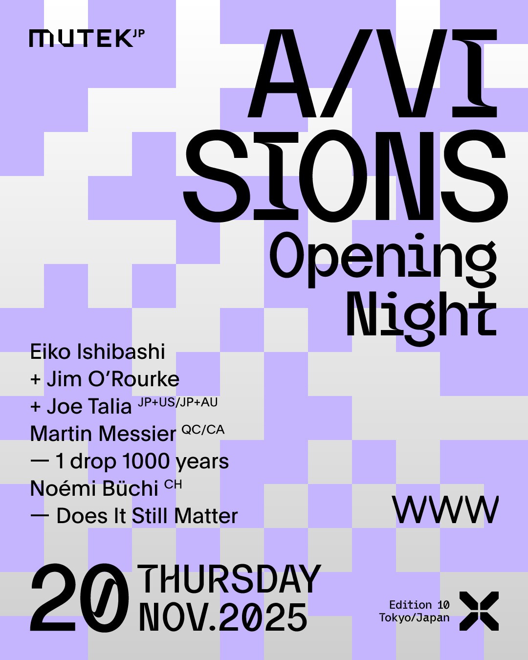 MUTEK.JP 2025 A/Visions - Opening Night