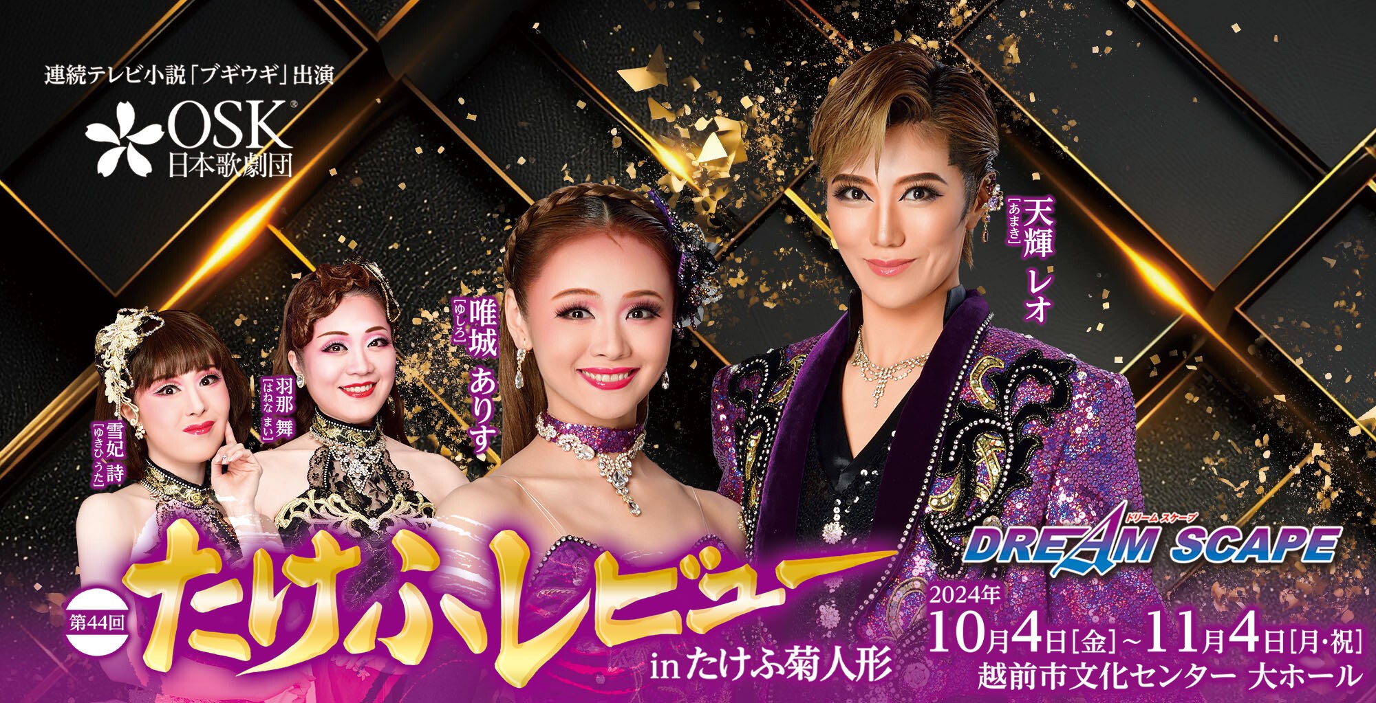 【OSK日本歌劇団】第44回たけふレビュー in たけふ菊人形「DREAM SCAPE」（2024年10月）
