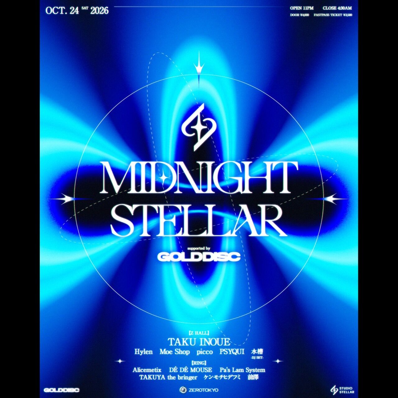 MIDNIGHT STELLAR supported by GOLD DISC