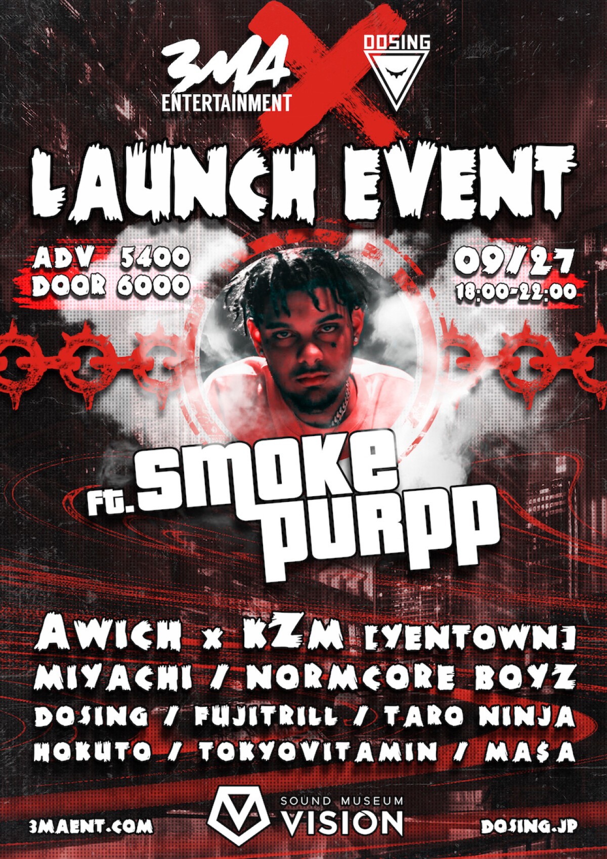 3MA x Dosing Launch ft. Smokepurpp