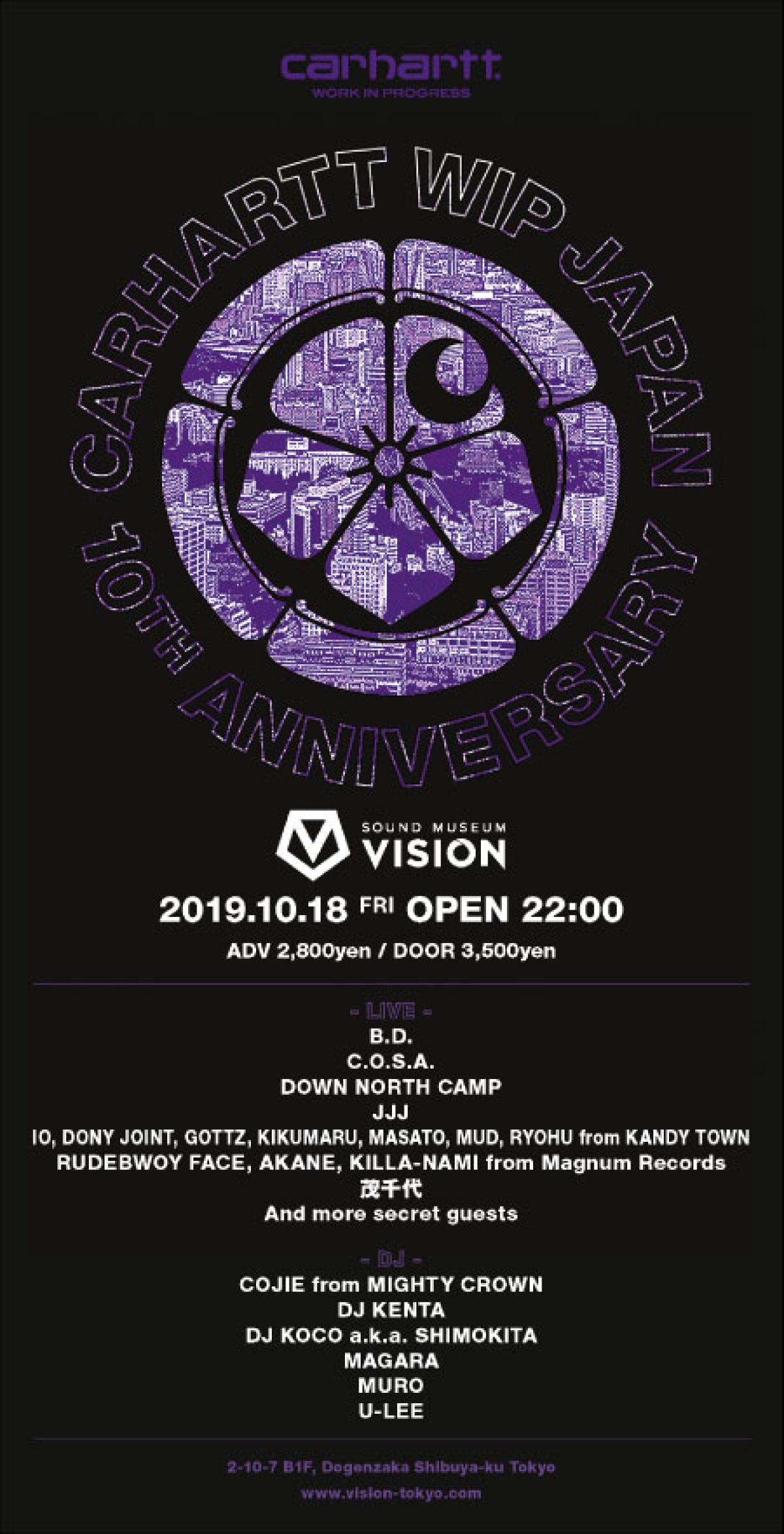 Carhartt WIP10th Anniversary