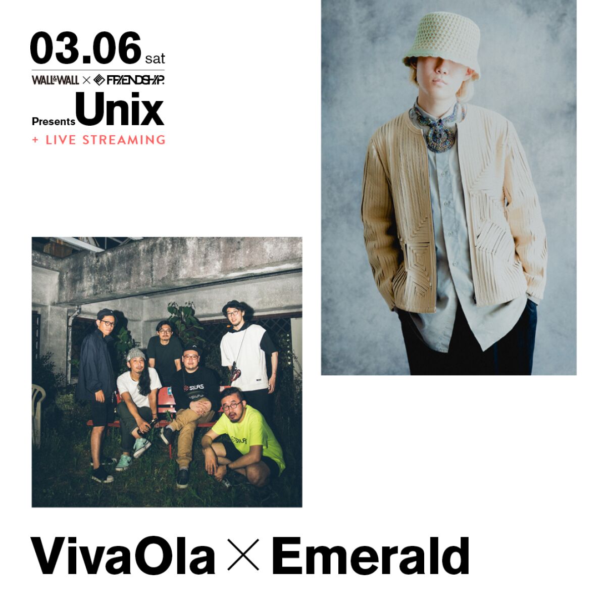 WALL&WALL x FRIENDSHIP. Presents "Unix" vol.01