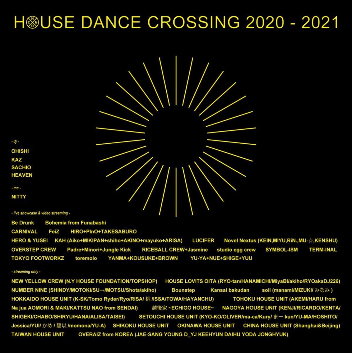 HOUSE DANCE CROSSING 2020 - 2021