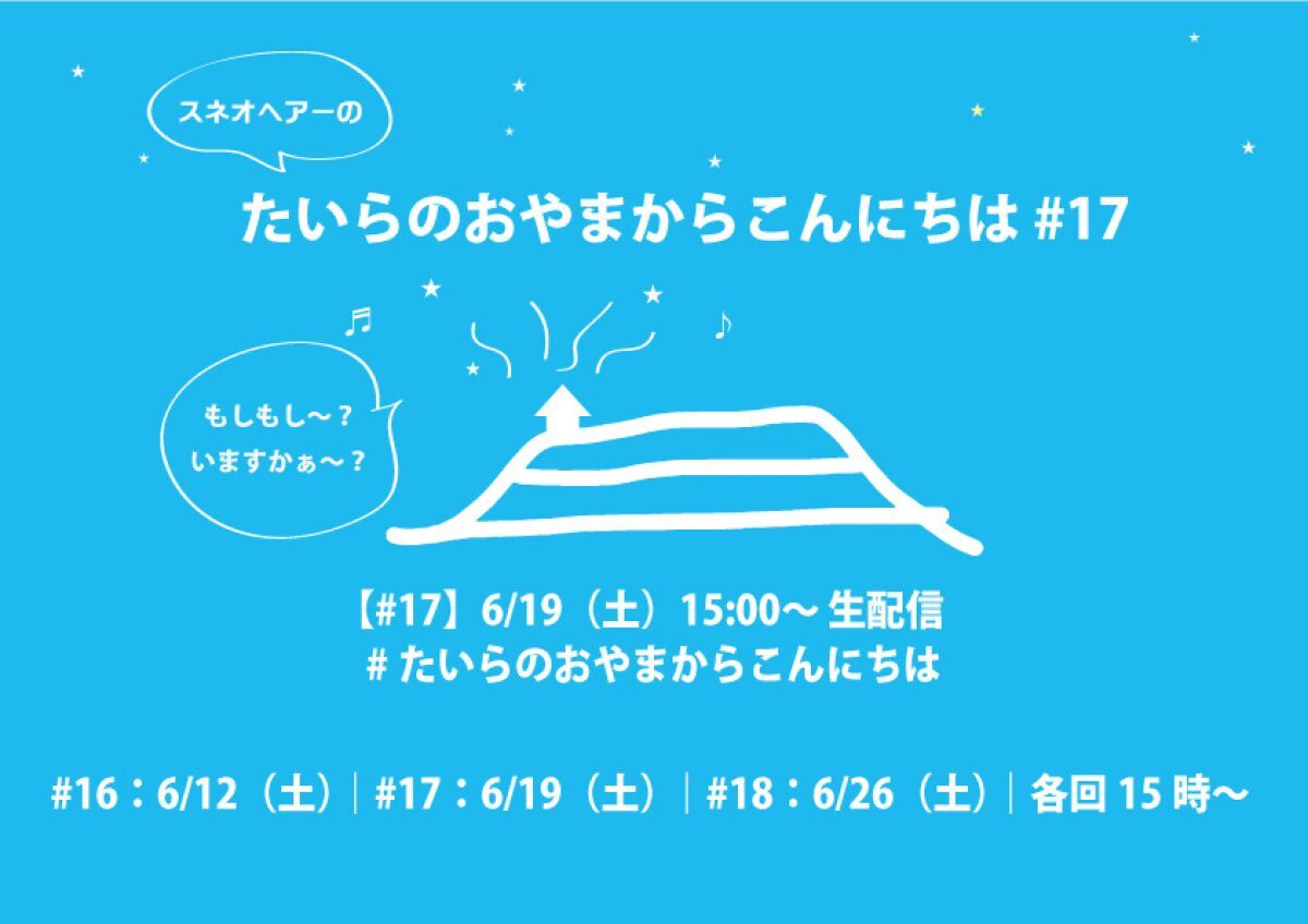 スネオヘアーの「たいらのおやまからこんにちは」#17