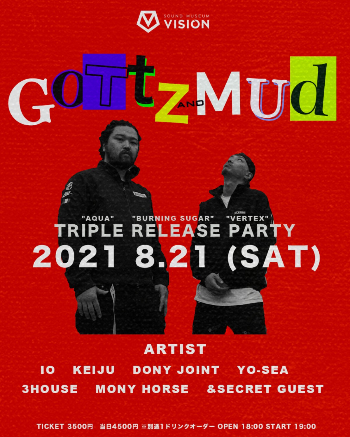 "VERTEX" Gottz & MUD Triple Release Party