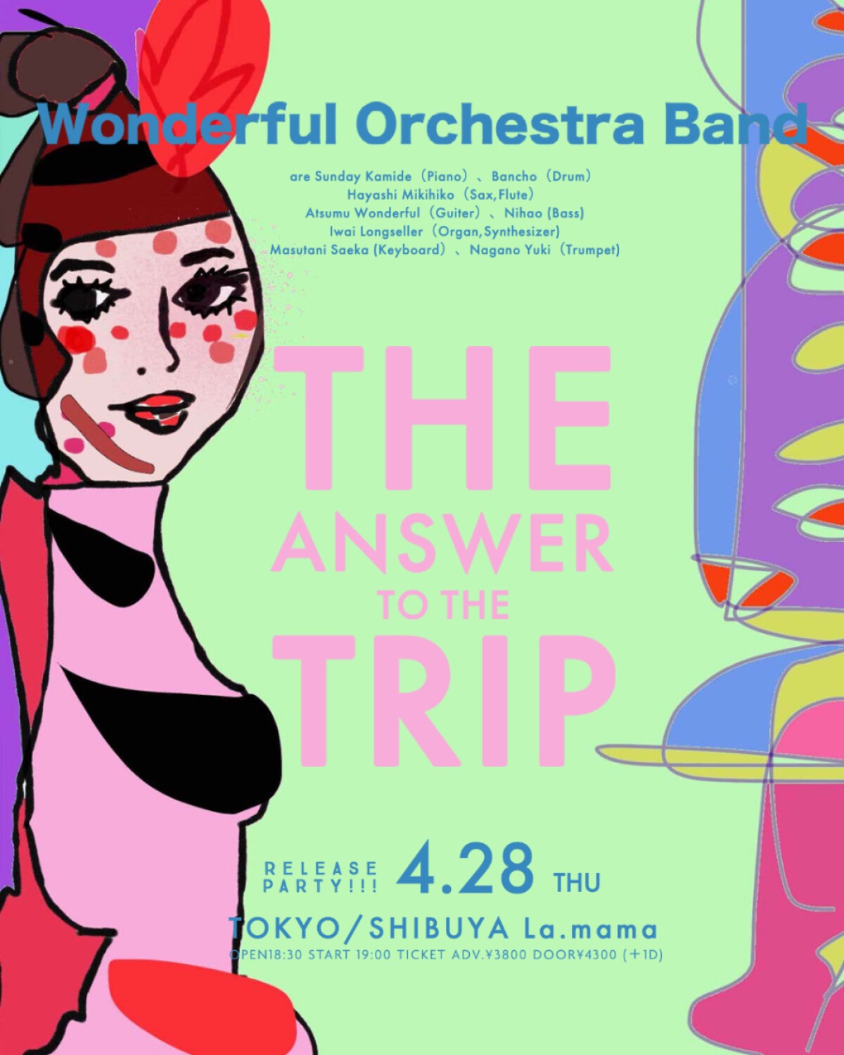 2022/04/28 Wonderful Orchestra Band「The answer to the trip」Release Party!!!