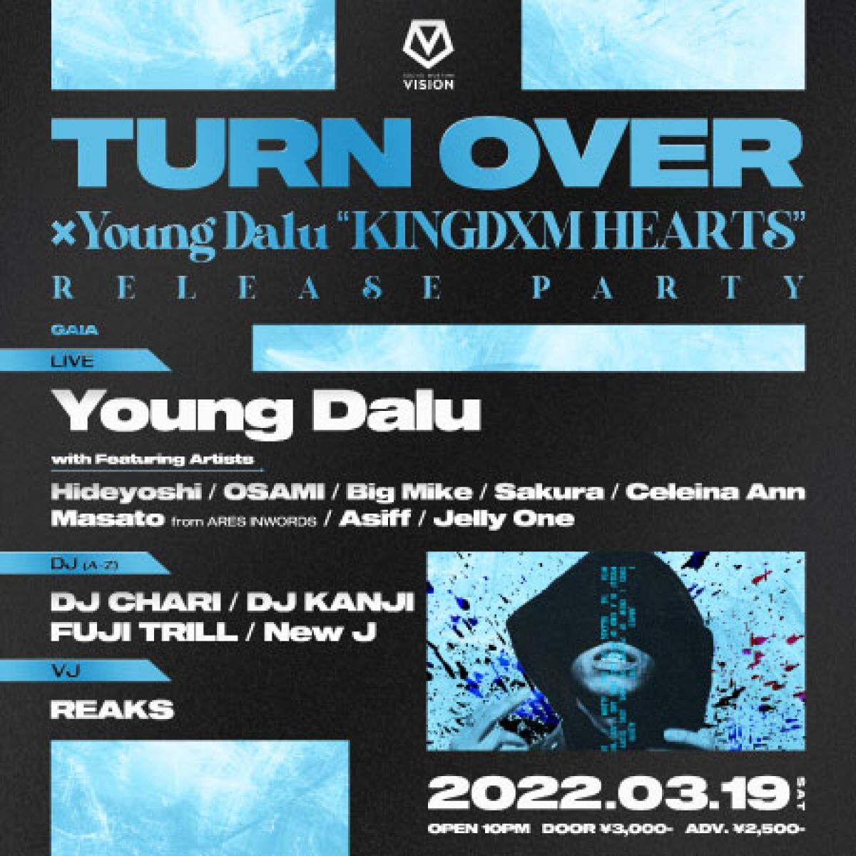 TURN OVER × Young Dalu “KINGDXM HEARTS” RELEASE PARTY