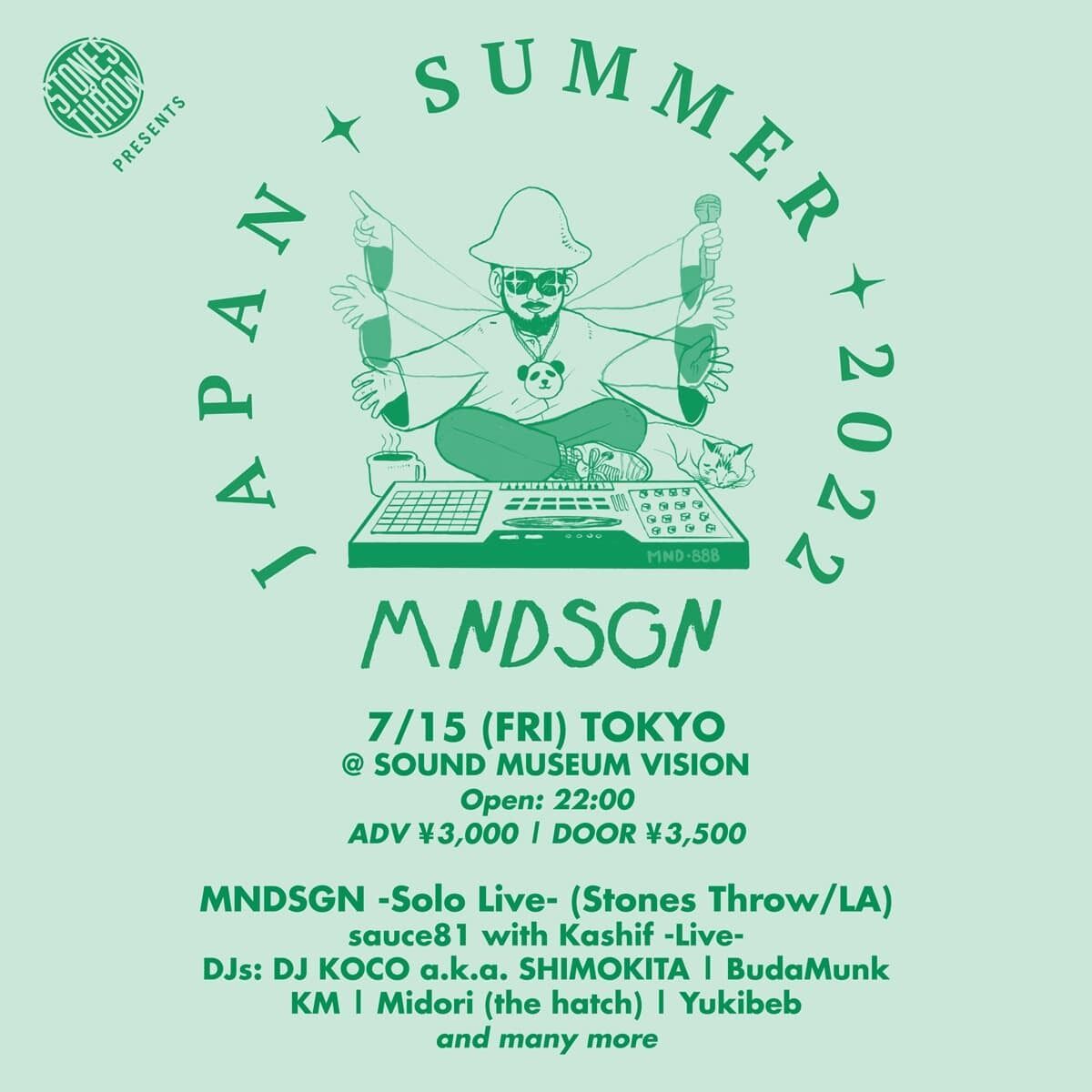 STONES THROW presents MNDSGN Japan Tour