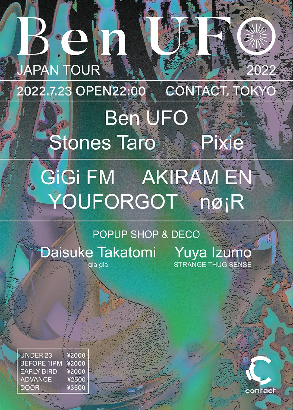 Ben UFO Japan Tour 2022