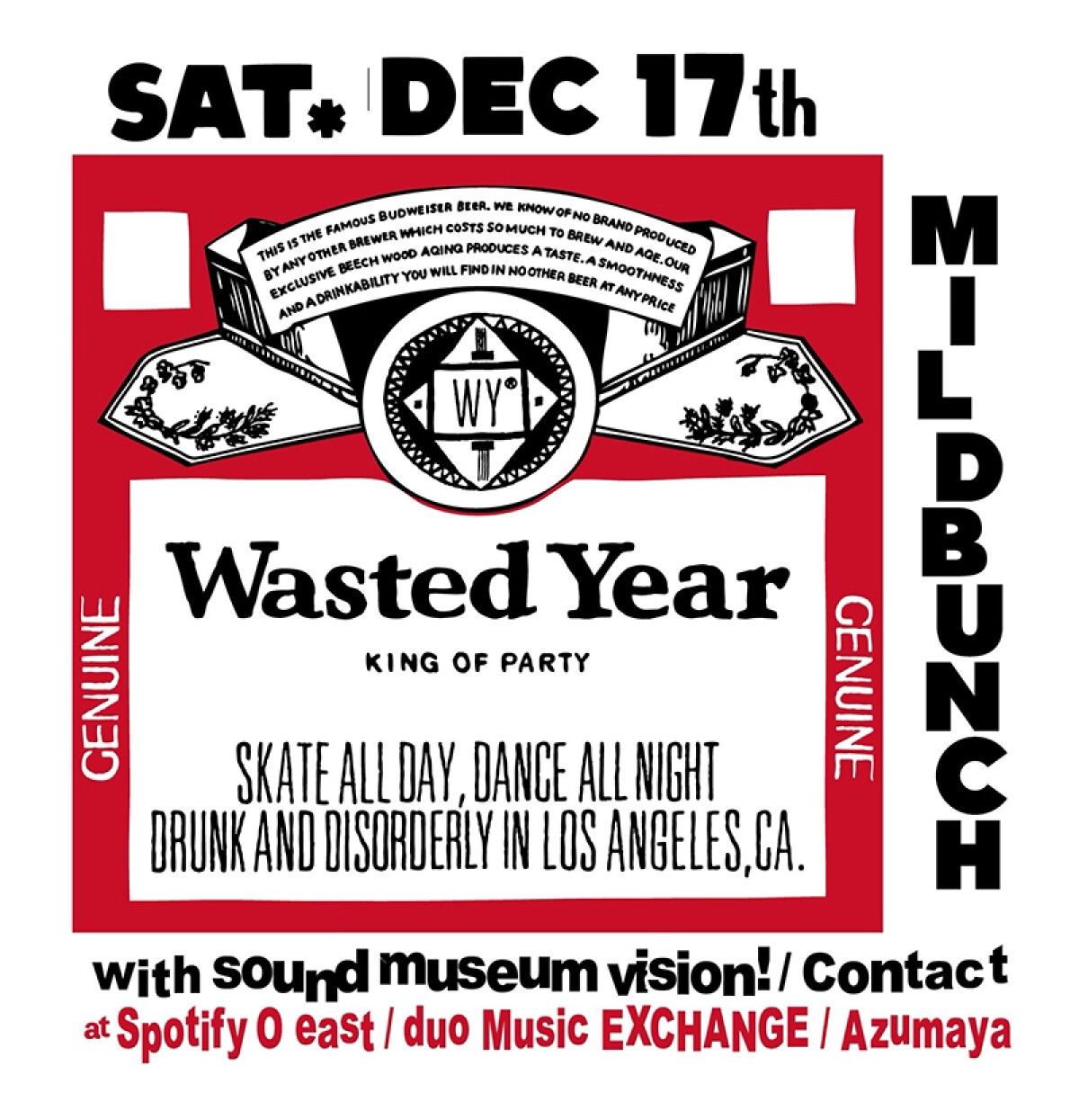 Sound Museum VISION / Contact presents Mild Bunch Wasted Year 2022