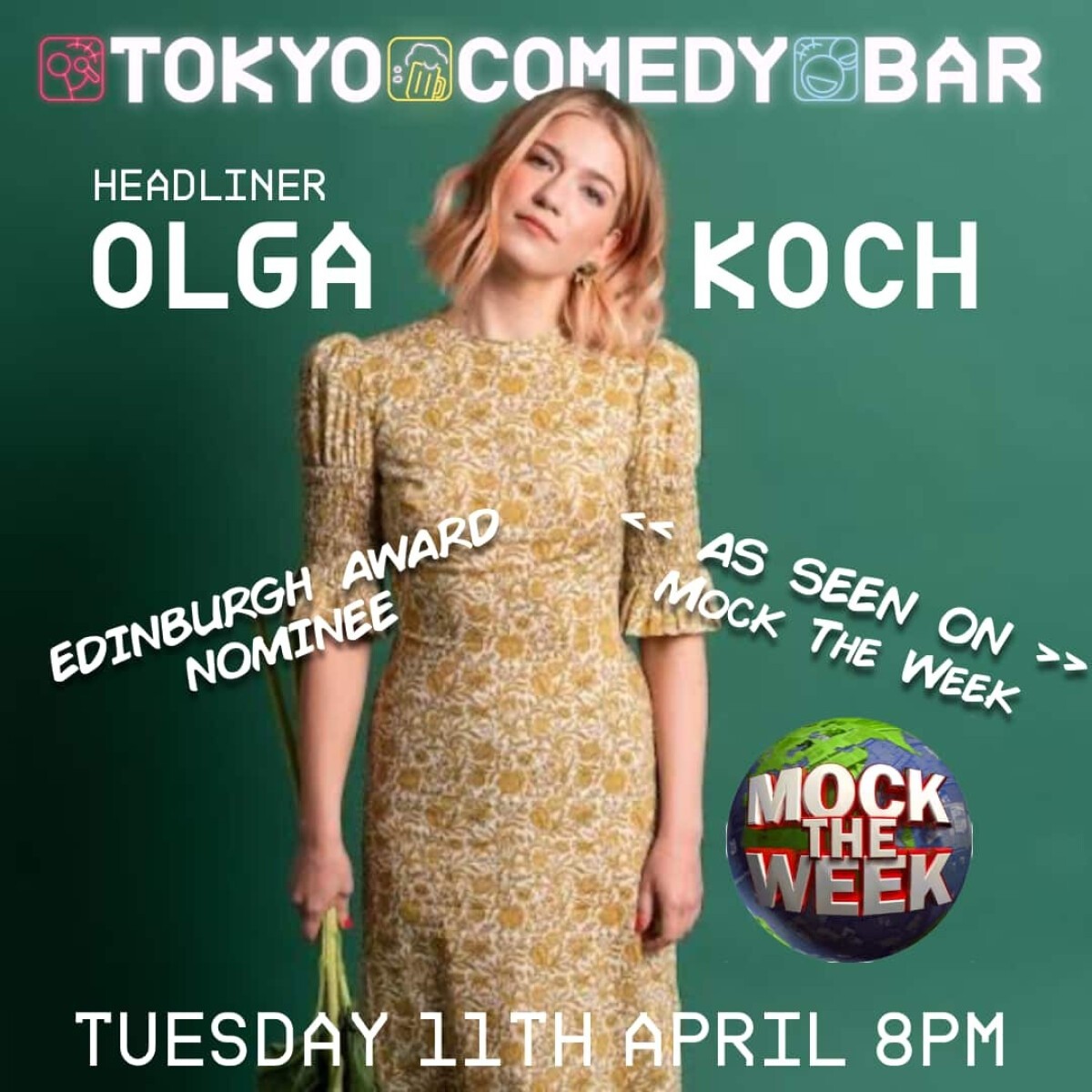 Tokyo Comedy Bar: Olga Koch (UK) Headliner!