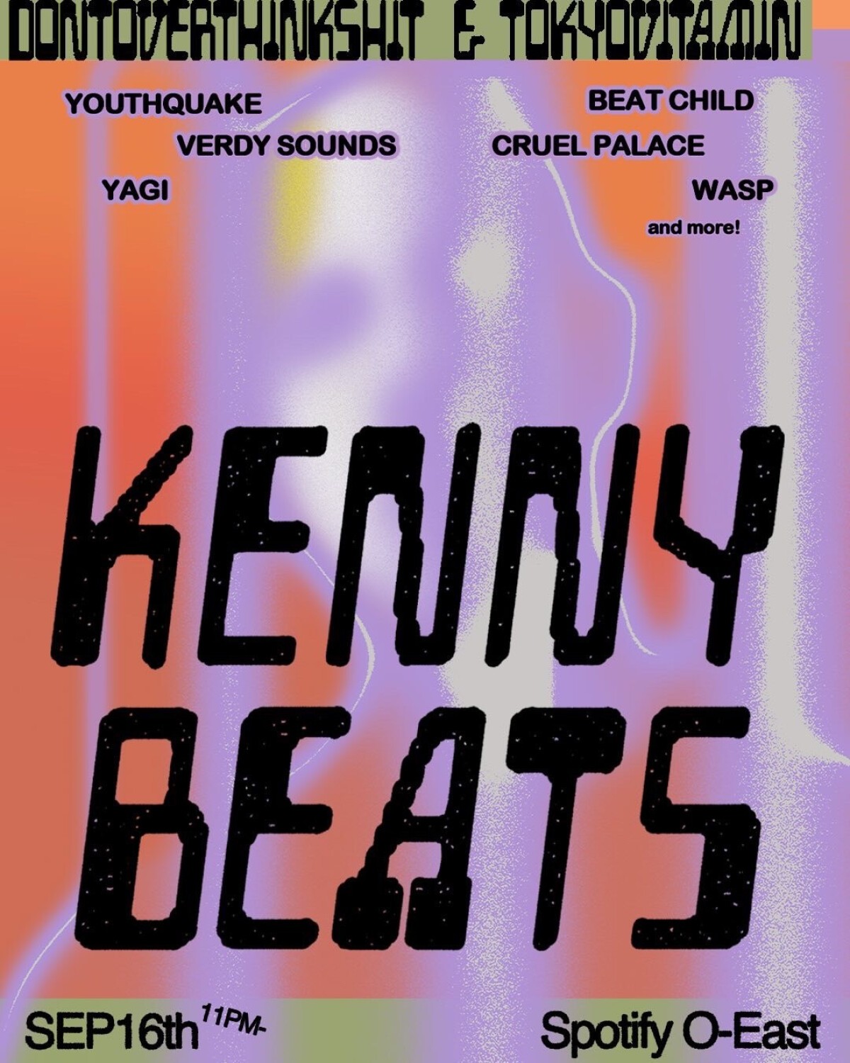 tokyovitamin & DONTOVERTHINKSHIT presents KENNY BEATS