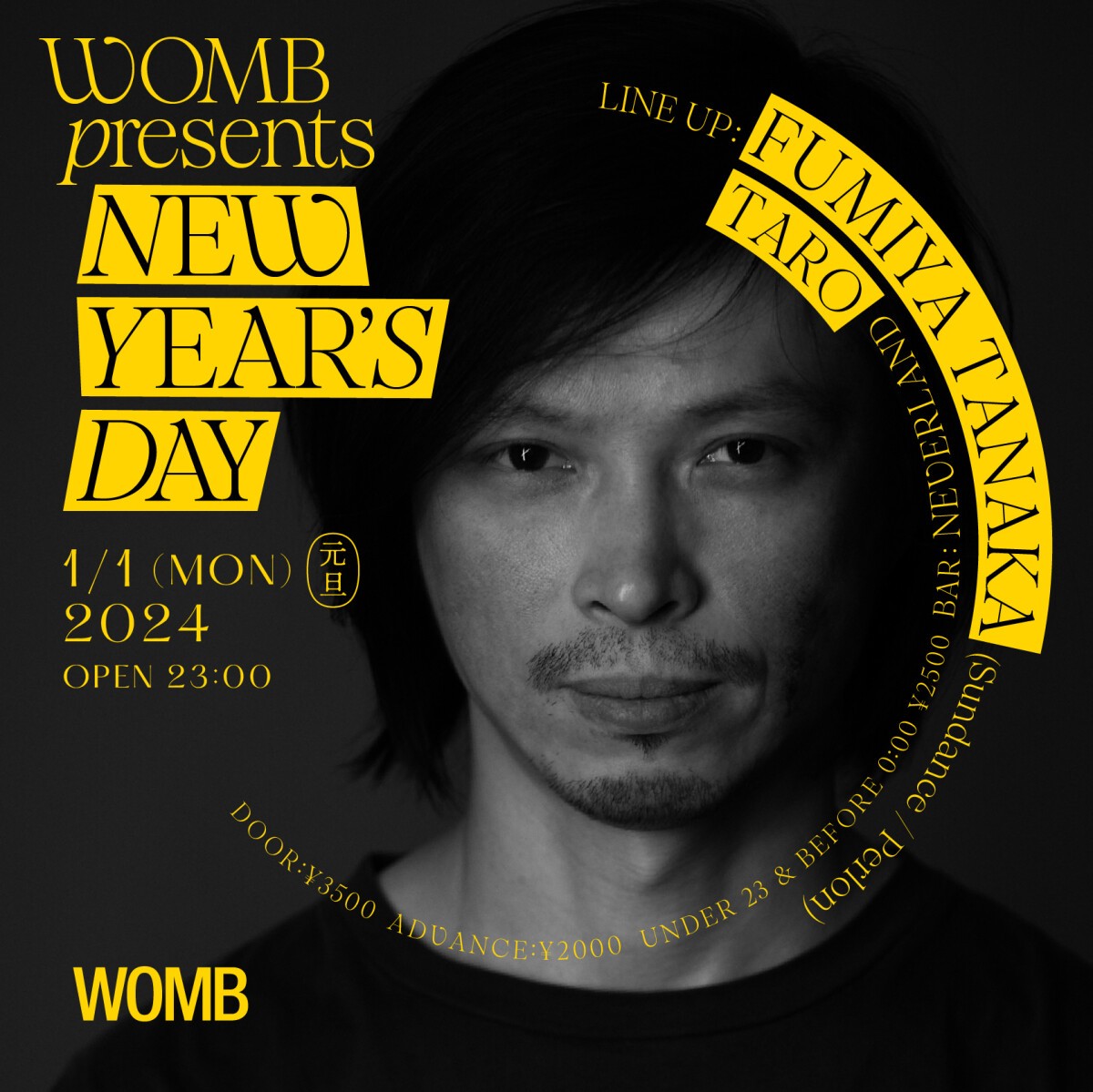 WOMB PRESENTS NEW YEAR’S DAY