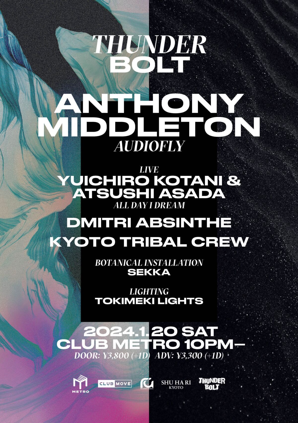 AUDIOFLY / Anthony Middleton solo Japan Tour / Jan 20, 2024 at Kyoto JP