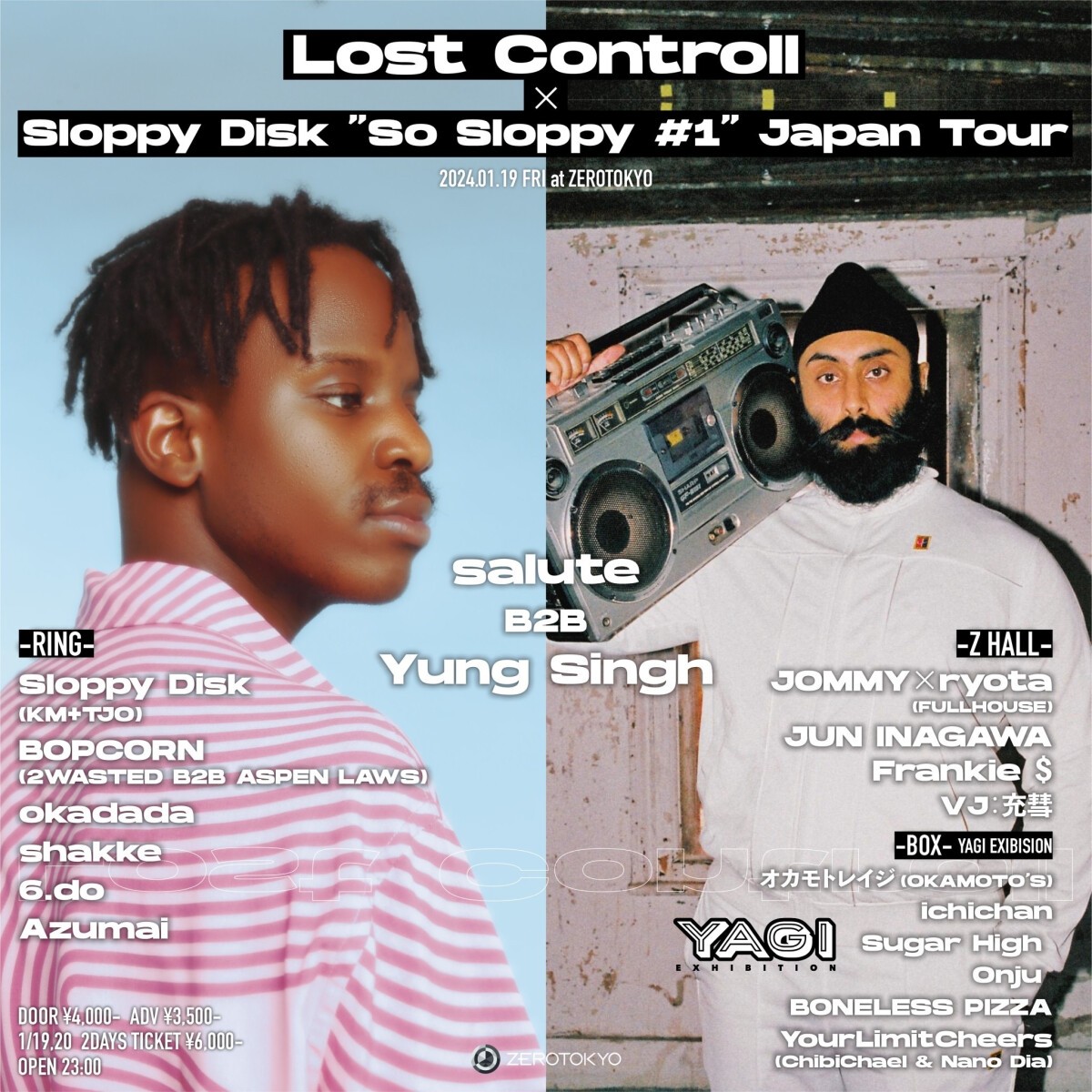 Lost Controll × Sloppy Disk "So Sloppy #1" Japan Tour Supported by SMIRNOFF