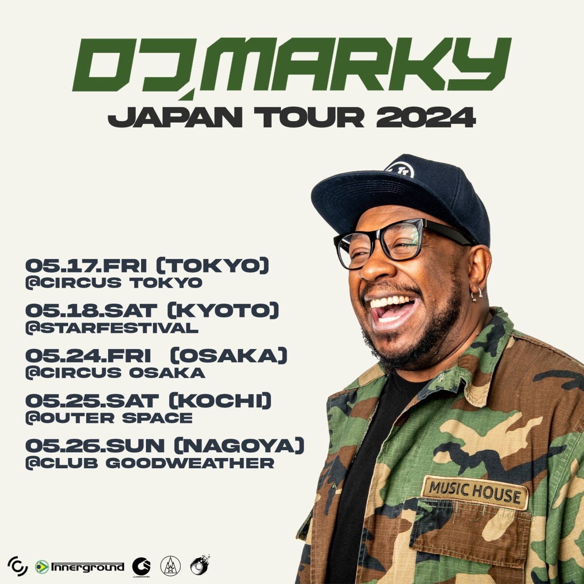 DJ MARKY JAPAN TOUR KOCHI