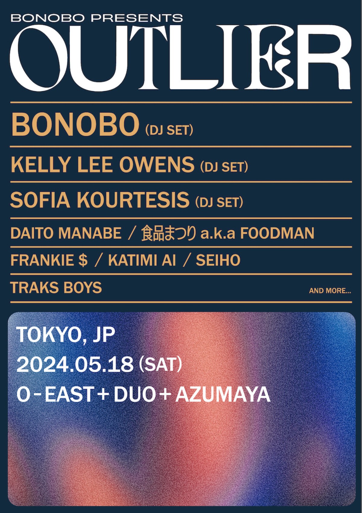 Bonobo presents Outlier Tokyo