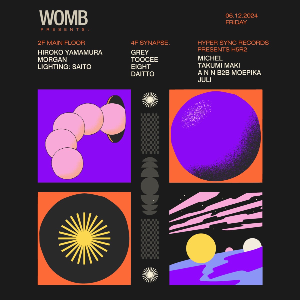 WOMB PRESENTS HIROKO YAMAMURA & MORGAN