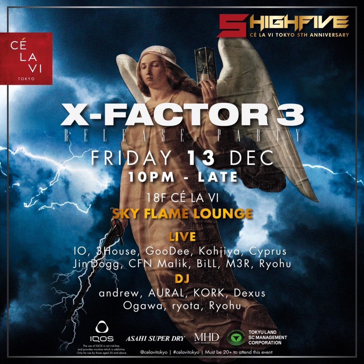 HIGHFIVE-CÉ LA VI TOKYO 5th Anniversary- 「X-FACTOR3」Release Party