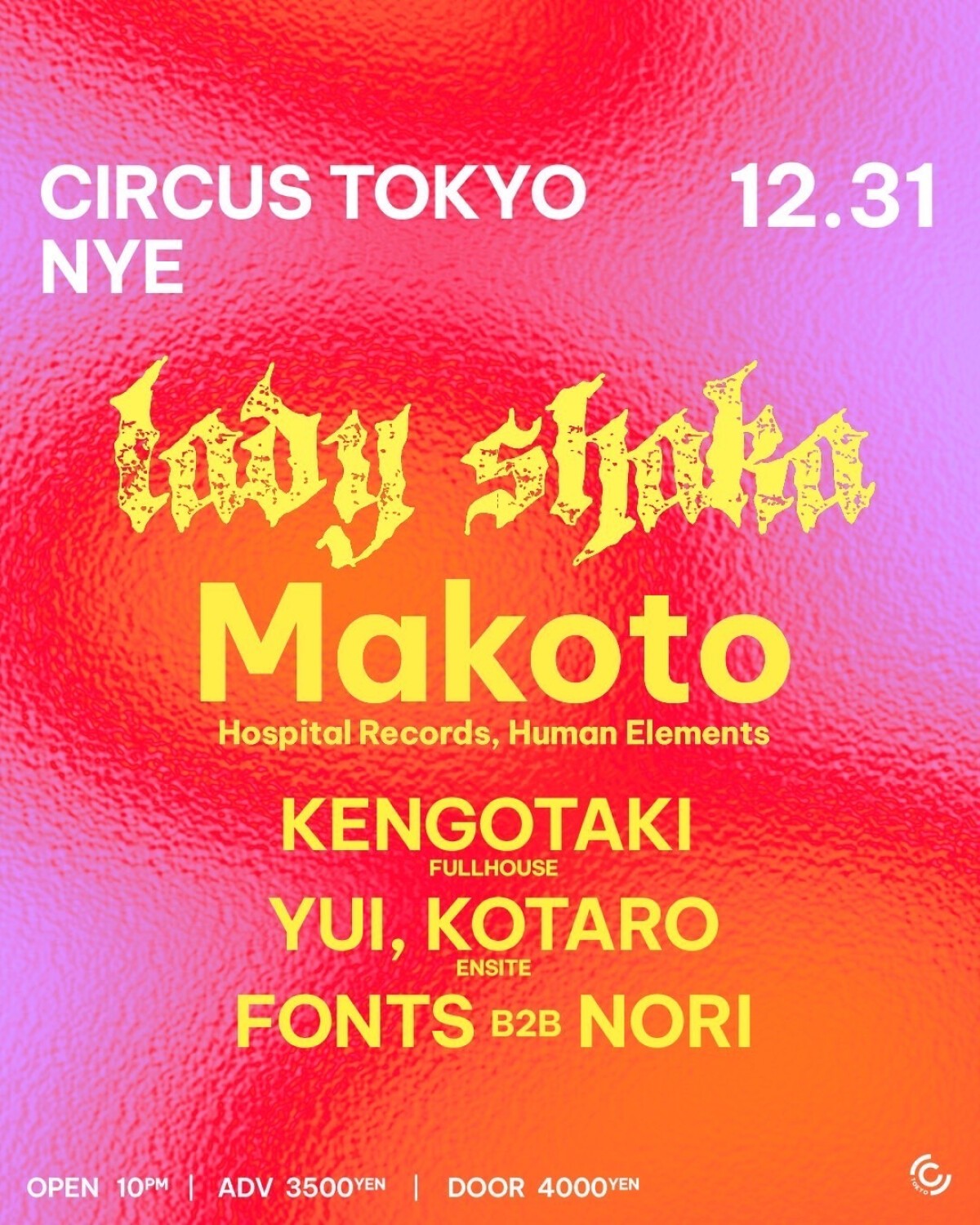 CIRCUS NEW YEARS EVE