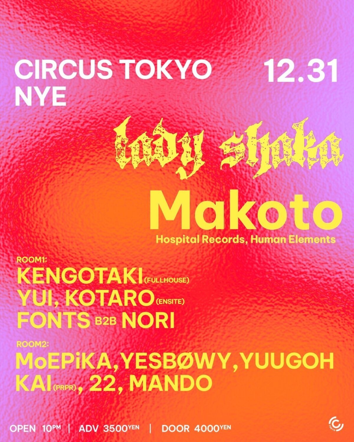 CIRCUS NEW YEARS EVE