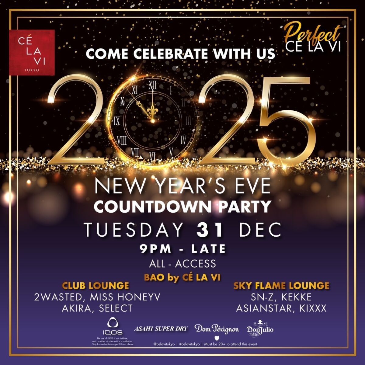 2025 NEW YEAR'S EVE COUNTDOWN PARTY