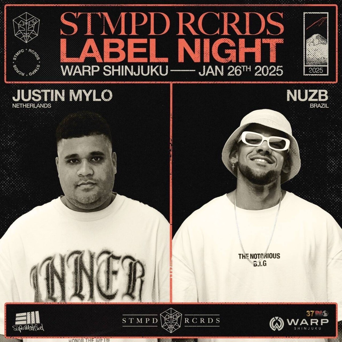 STMPD RCRDS LABEL NIGHT feat. JUSTIN MYLO×NUZB 来日公演