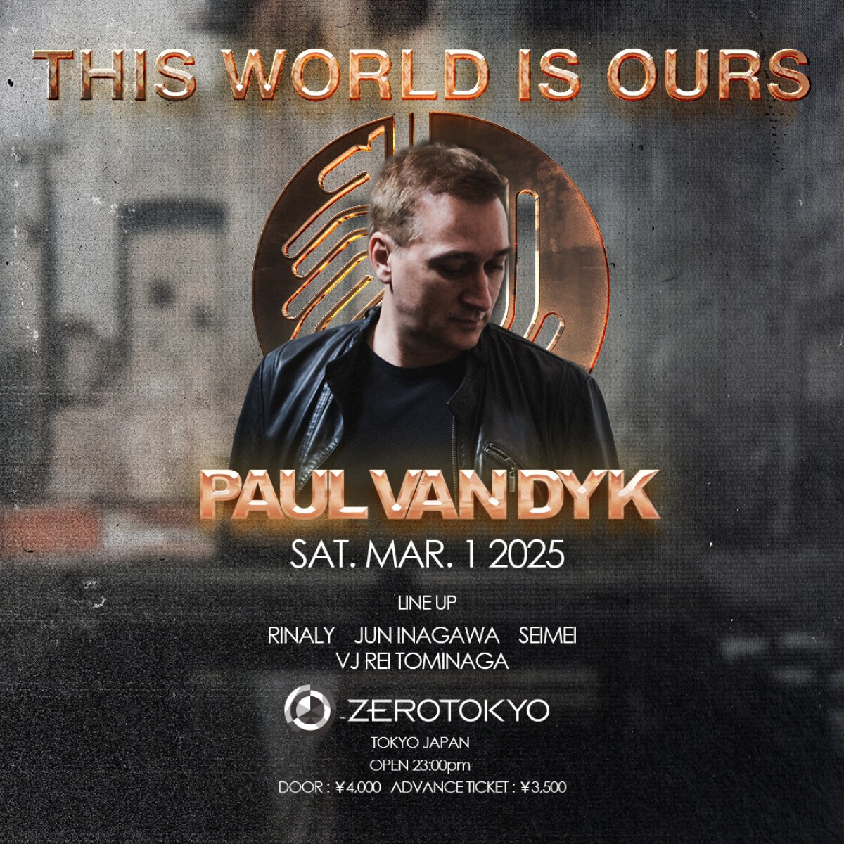 Paul van Dyk "THIS WORLD IS OURS" Tour in Tokyo