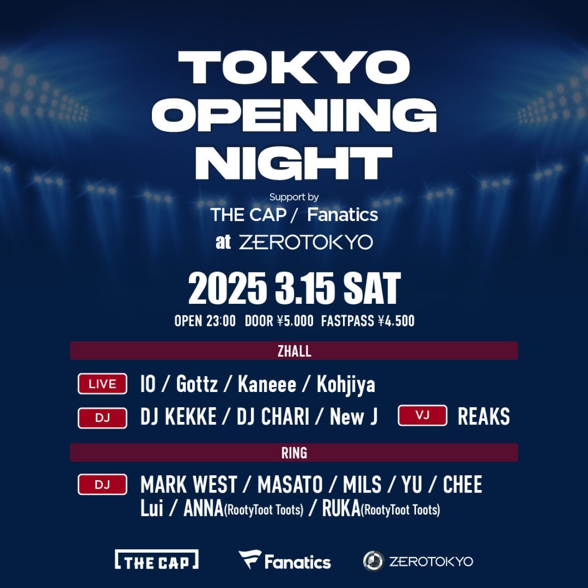 TOKYO OPENING NIGHT
