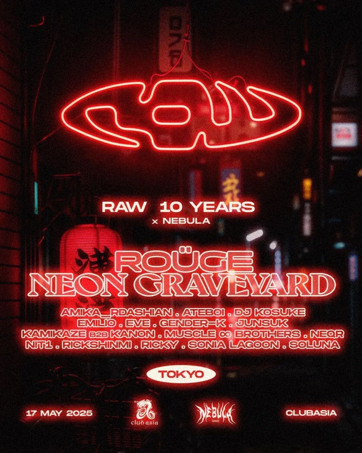 RAW 10years x NEBULA Tokyo