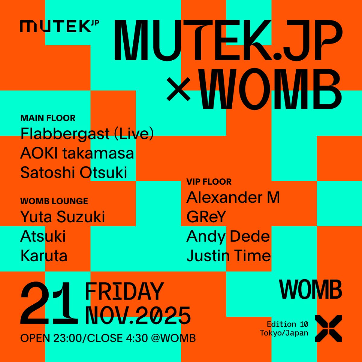 MUTEK.JP ×  WOMB