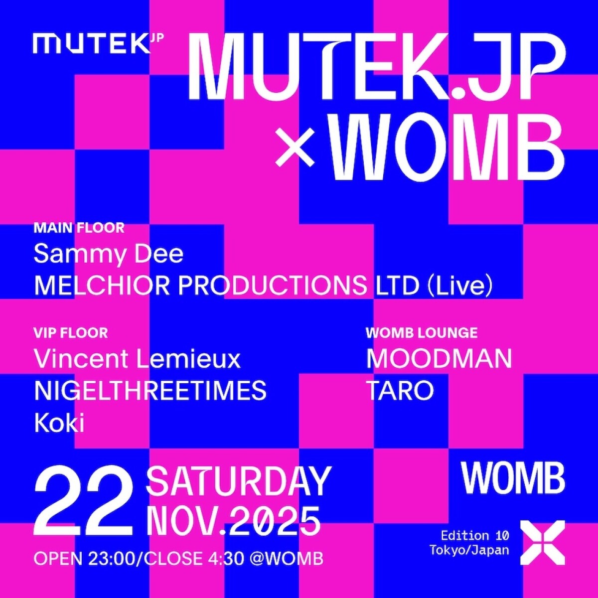MUTEK.JP × WOMB