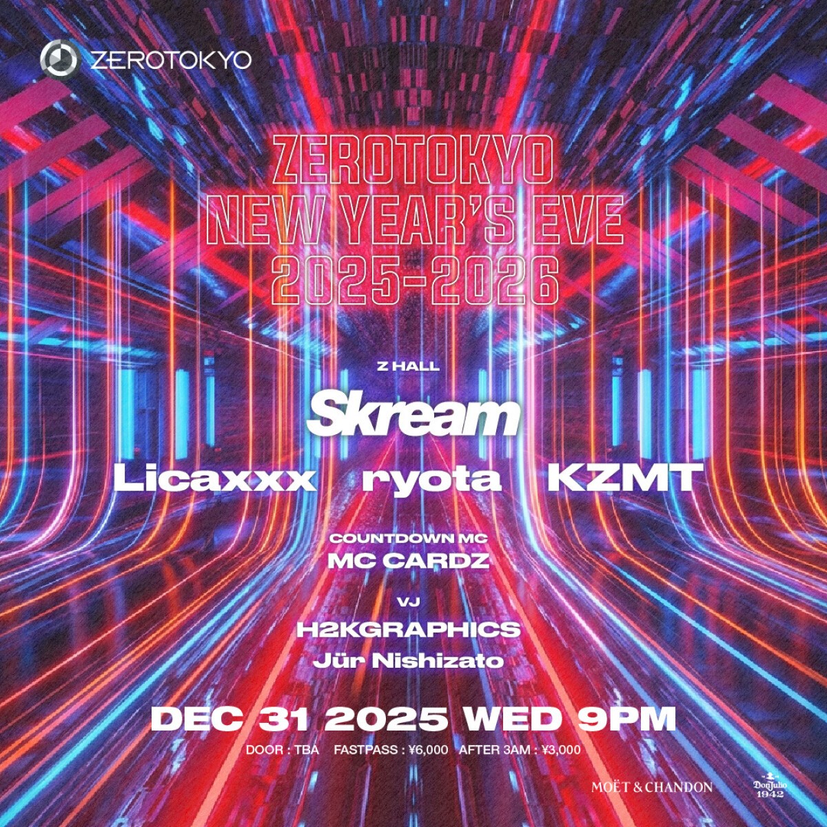 ZEROTOKYO NEW YEAR'S EVE PARTY 2025-2026