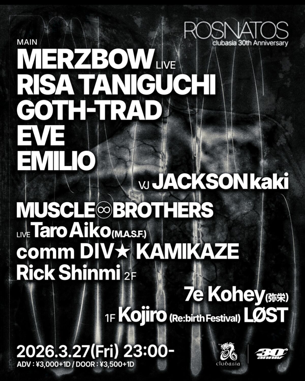 club asia 30th ANNIVERSARY PRESENTS, ROSNATOS