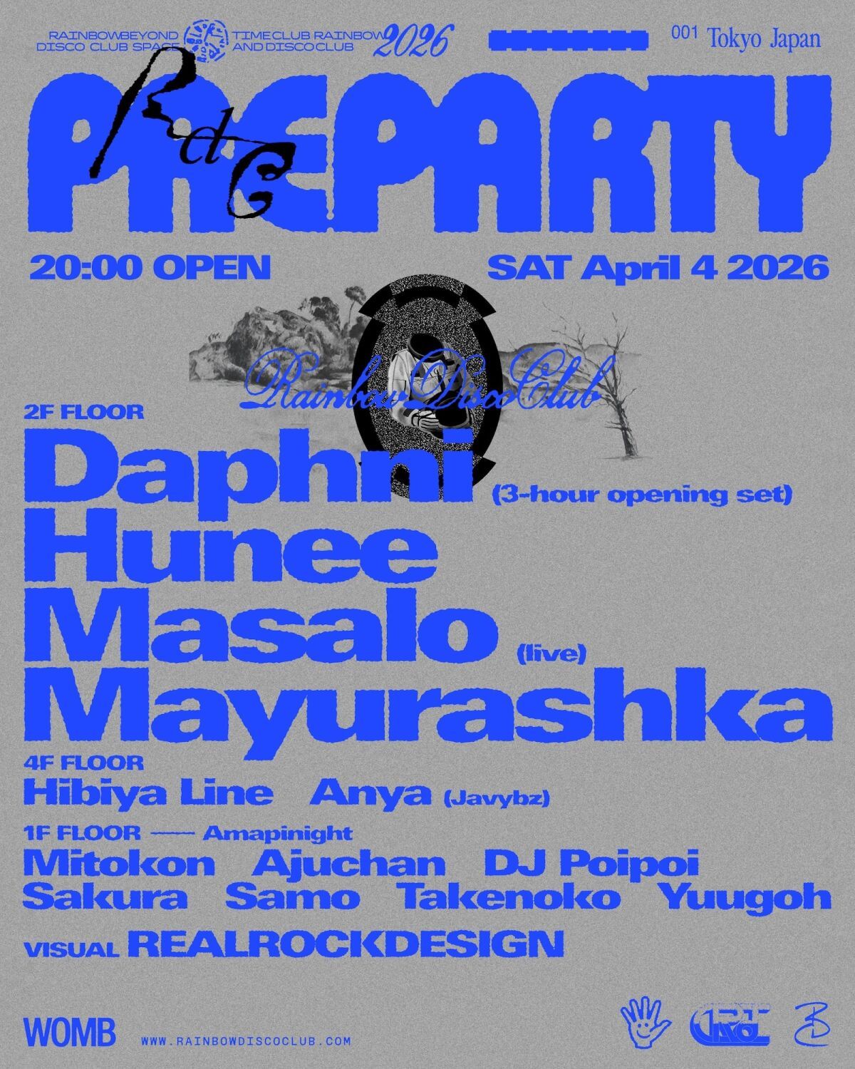 Rainbow Disco Club 2026 Pre-party with Daphni, Hunee and Masalo (live)