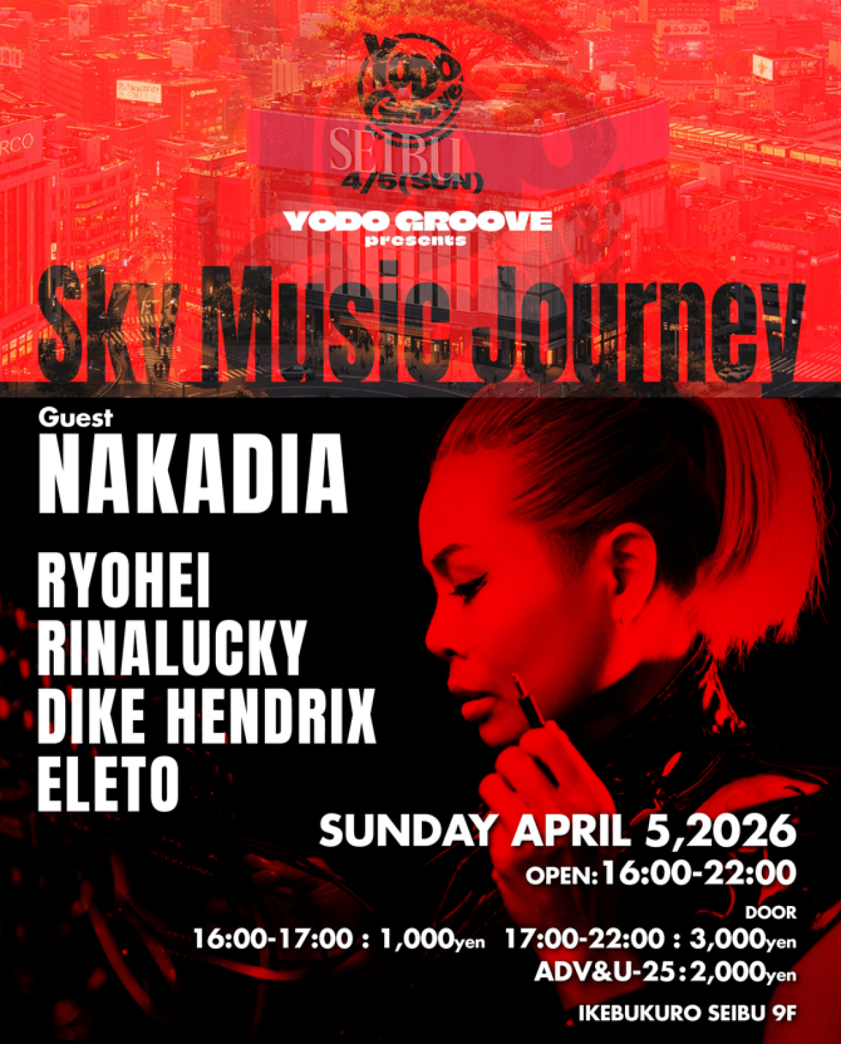 Tokyo Sunset to Groove — NAKADIA at YODOGROOVE