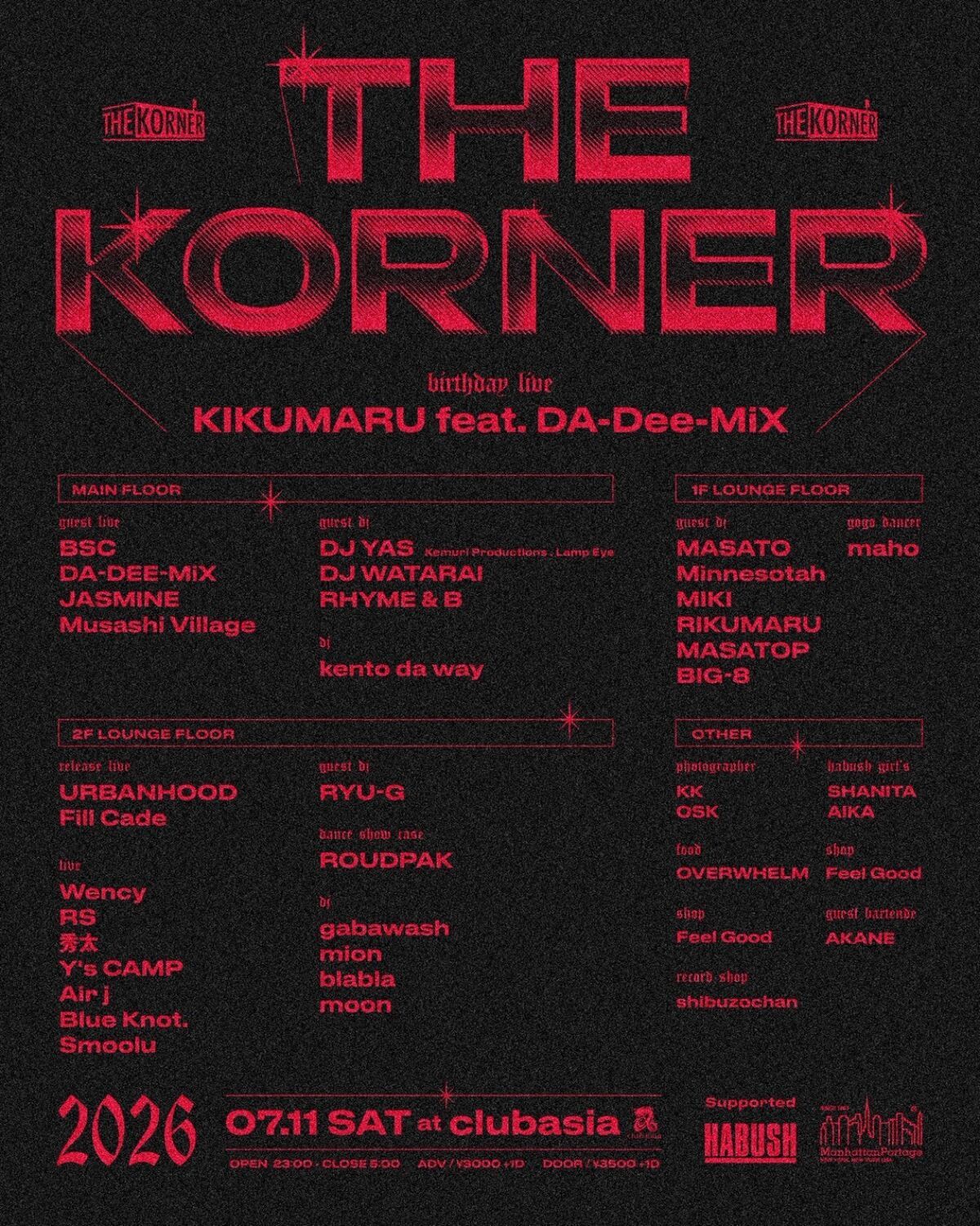 THE KORNER Supported by Manhattan Portage & HABUSH