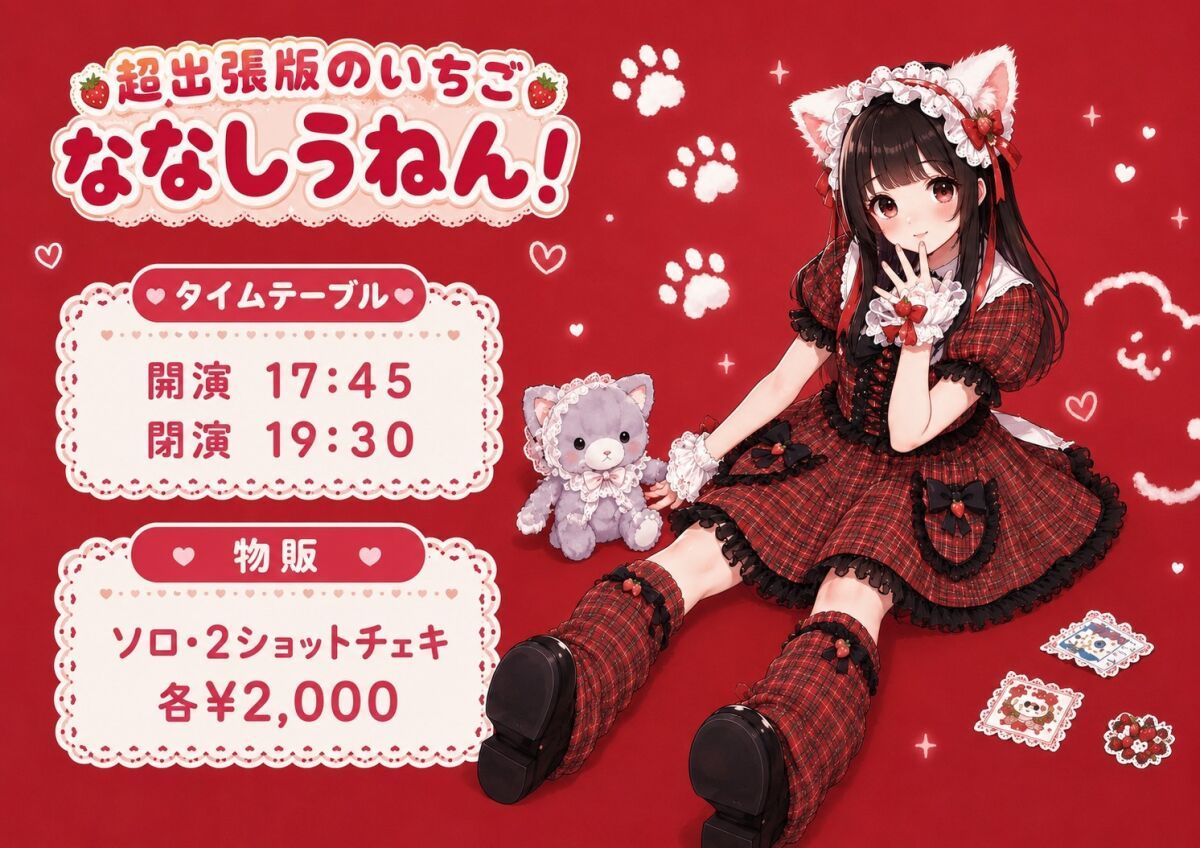 超出張版のいちご ななしうねん！