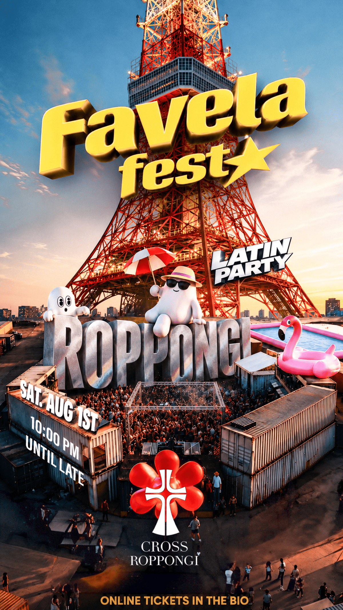 FAVELA FEST 2026 AGO 01 CROSS ROPPONGI