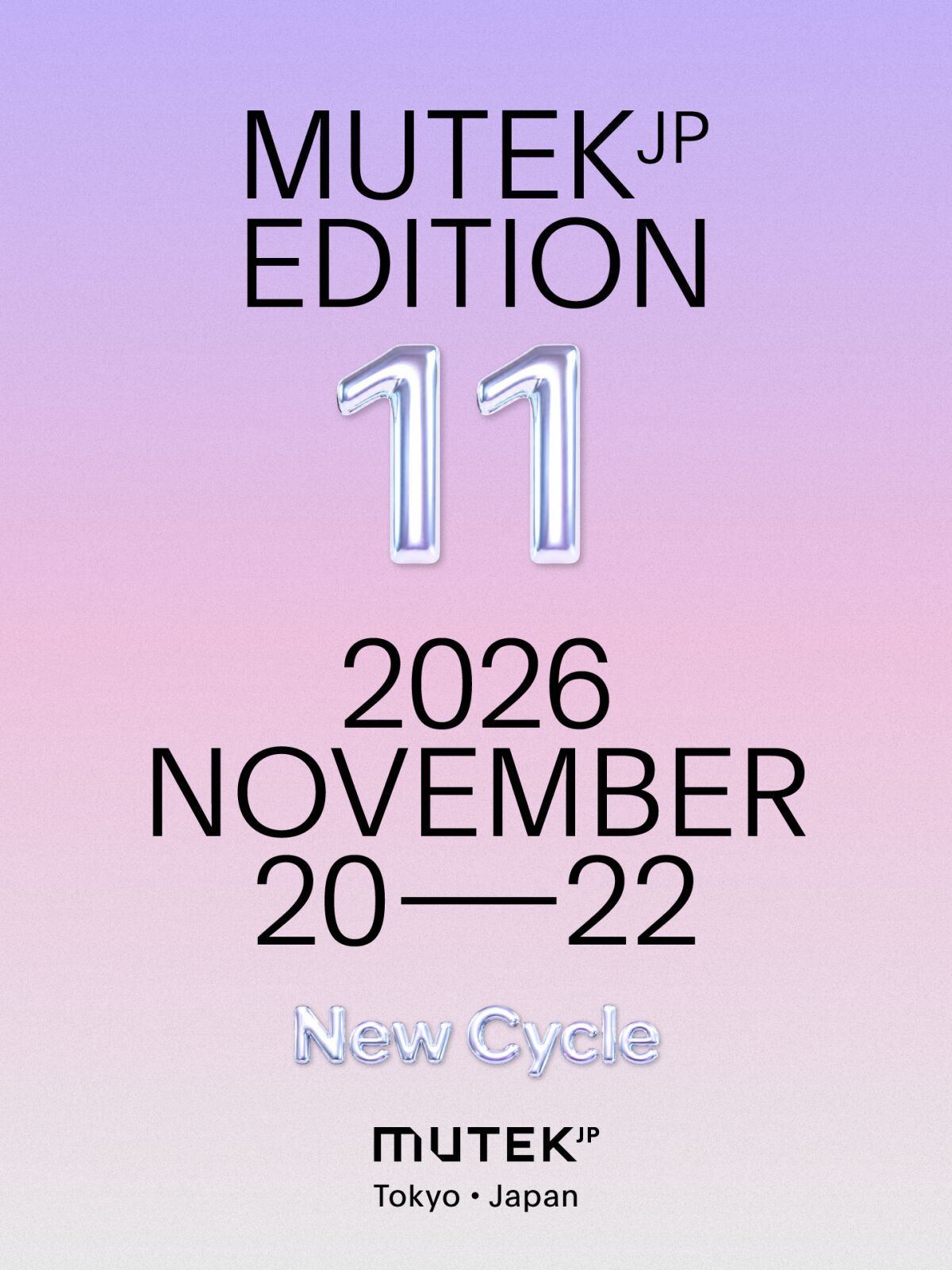 MUTEK.JP 2026 11th Edition