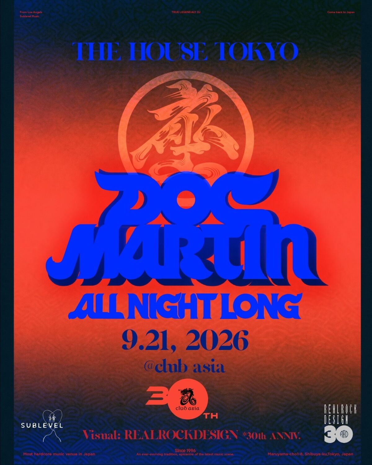 DOC MARTIN *ALL NIGHT LONG 『THE HOUSE TOKYO』