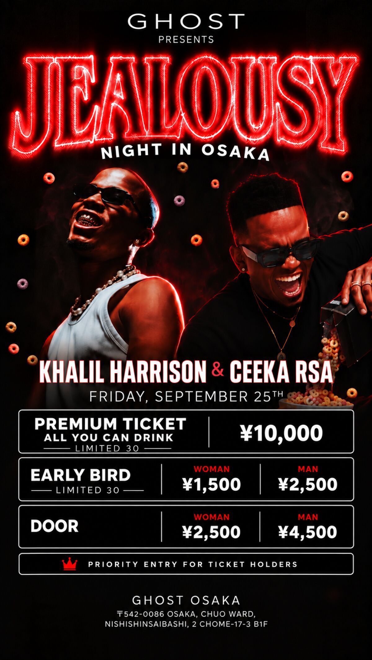 JEALOUSY NIGHT IN OSAKA | KHALIL HARRISON & CEEKA RSA