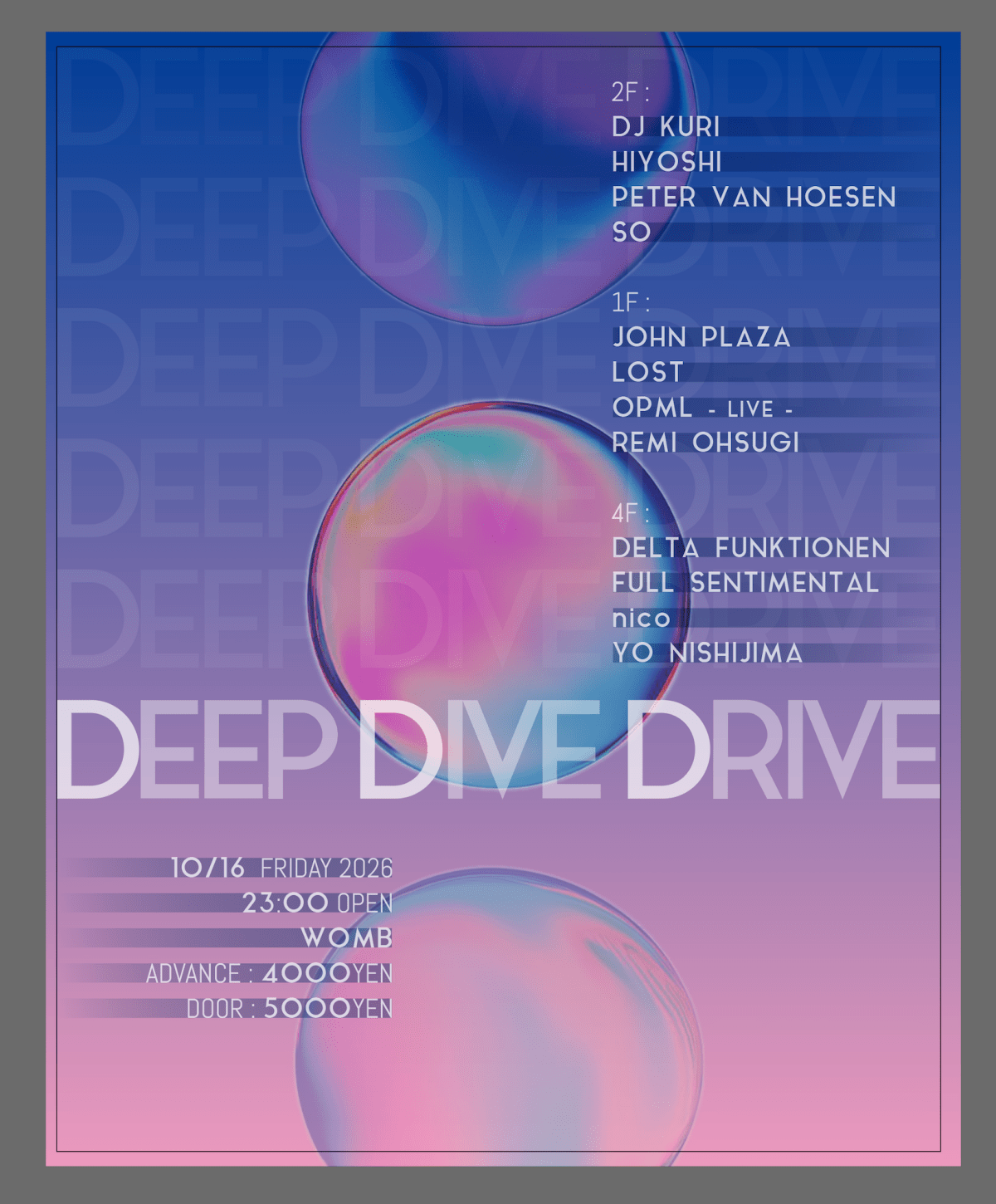 DEEP DIVE DRIVE