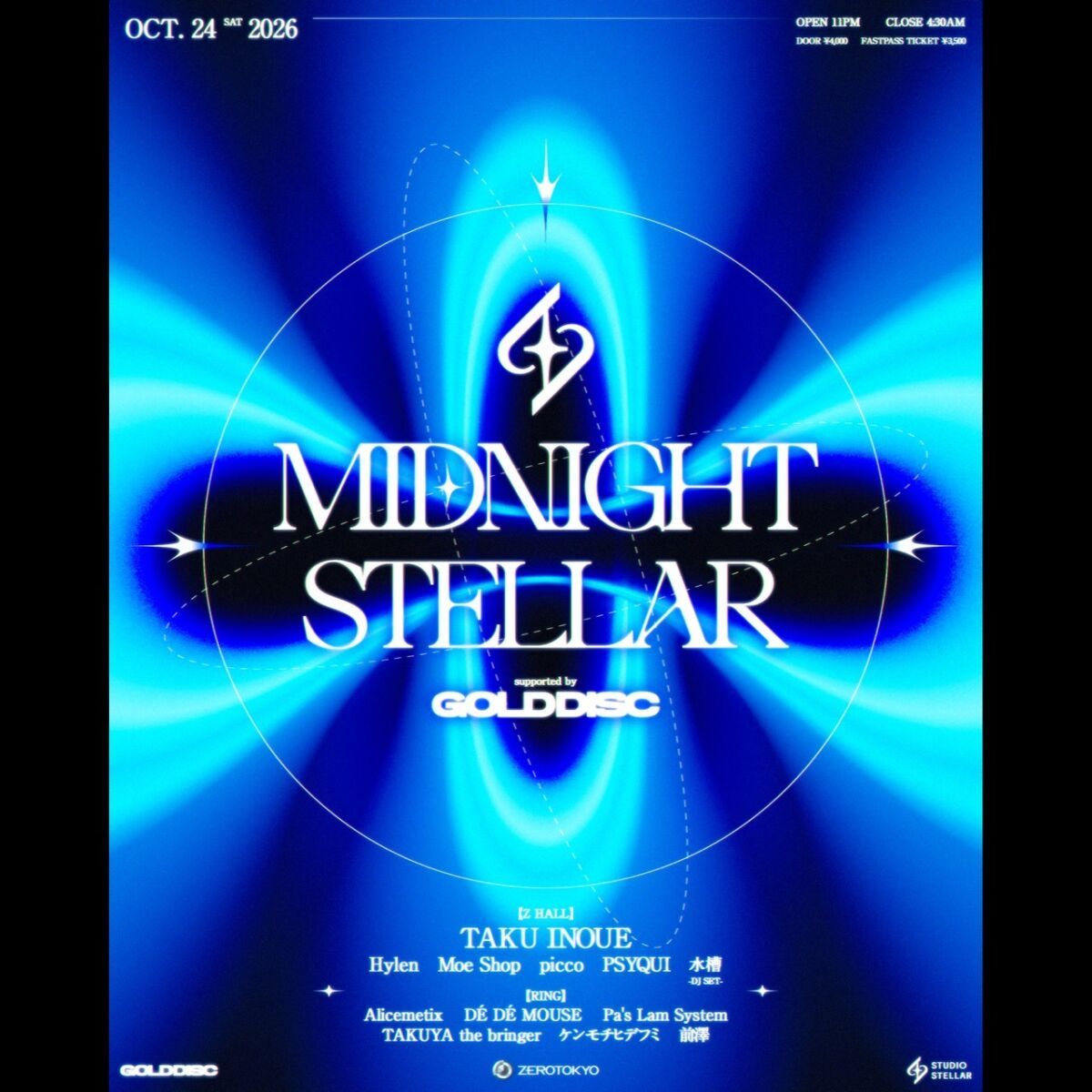 MIDNIGHT STELLAR supported by GOLD DISC