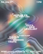 WOMB PRESENTS AKIRAM EN -ALL NIGHT LONG-