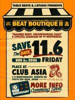 J.Studio 10th Anniversary, Table Beats & J.Studio Presents “BEAT BOUTIQUE ll”
