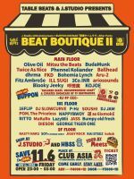 J.Studio 10th Anniversary, Table Beats & J.Studio Presents “BEAT BOUTIQUE ll”