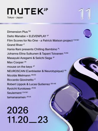 MUTEK.JP 2026 DAY TICKET(11/22)