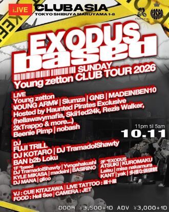 EXODUS × based｜Young zetton CLUB TOUR 2026